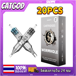 Tattoo Cartridges อุปกรณ์เข็มสัก 20ชิ้น เข็มสักลาย ชุดเข็มสัก 3RL/5RL/5RM/7RM เข็มสักเดินเส้น ปลอกเข็มสัก