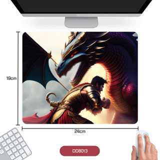 แผ่นรองเมาส์แบบสปีด ลายมังกร แผ่นรองเม้าส์ Mouse pad  ขนาด 240x190x2mm แผ่นรองเมาส์ แบบผ้า งานดี