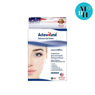 Actewound Silicone Gel Sheet ขนาด 4 X 6 Cm แผ่นแปะซิลิโคน แผ่นลดรอยแผลเป็นนูน 17872