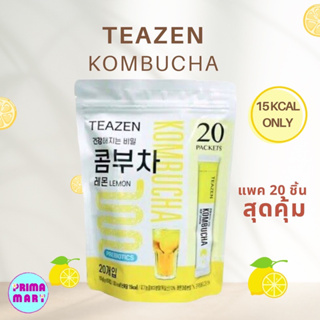 📌NEW🍋TEAZEN KOMBUCHA รสเลมอน คอมบุชา ชาหมักเกาหลีที่จองกุก ซอนอูทาน (แพค20ซอง)