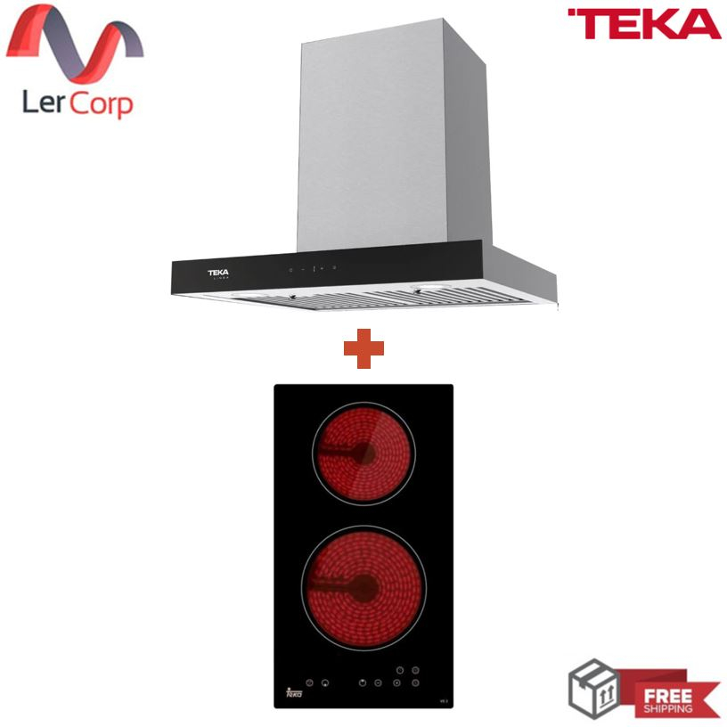 (TEKA) เครื่องดูดควัน รุ่น LDH TC 60 + เตาไฟฟ้าแบบฝัง รุ่น VE 2 NK