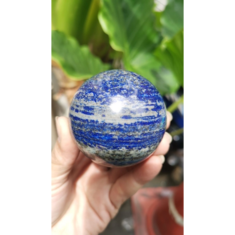 ✨LAPIS LAZULI ลาพิสลาซูลรี่กลม 4cm,5cm แร่ธรรมชาติ หินแท้หินแห่งพลังอำนาจค้าขาย ฮวงจุ้ย เหมาะกับทุกราศี - รูปที่ 5