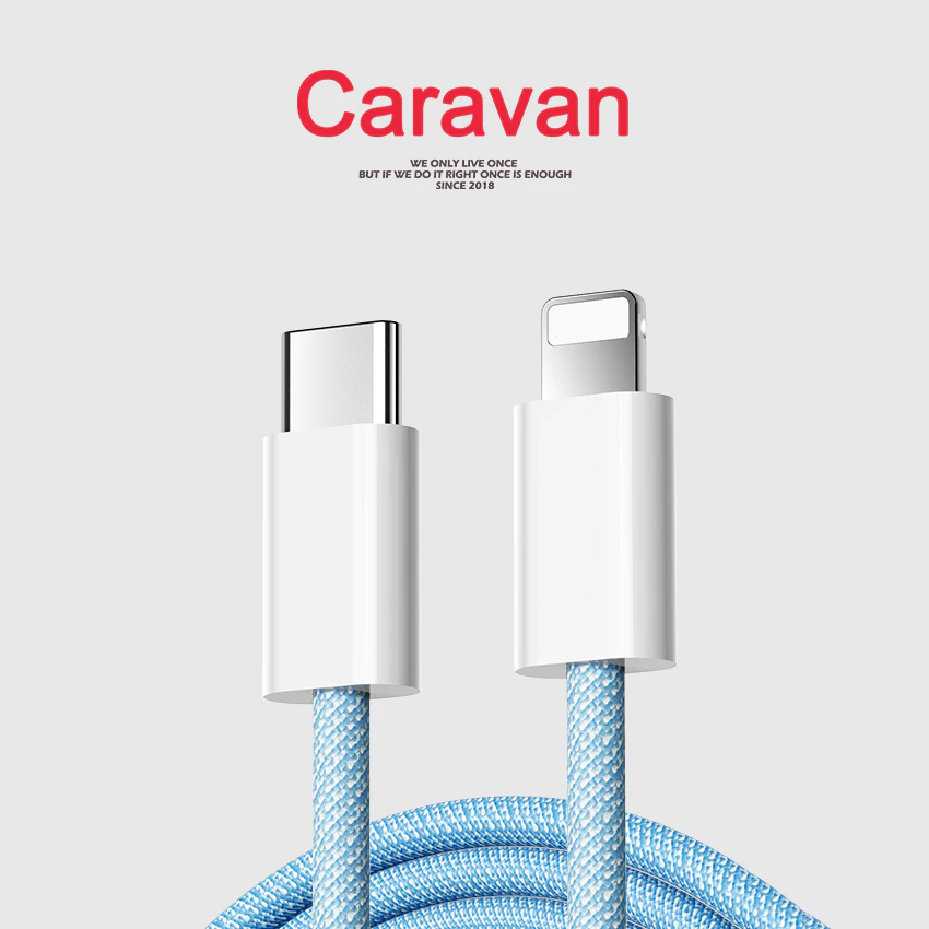 Caravan Crew สายชาร์จโทรศัพท์มือถือ for ไอโฟน to type-c PD Cable
