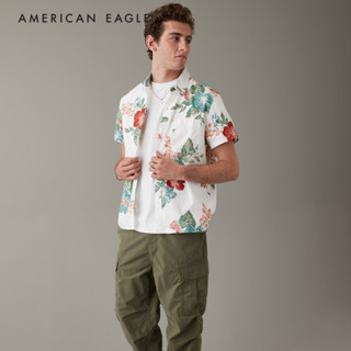 American Eagle Tropical Button-Up Resort Shirt เสื้อเชิ้ต ผู้ชาย (NMSH 015-6033-101)