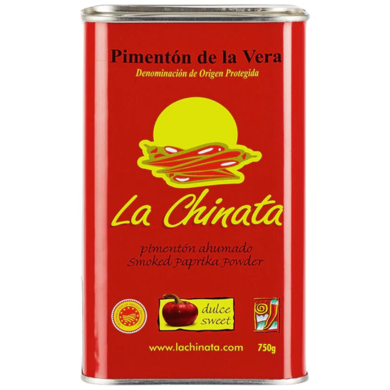 ลาชินาตา พริกป่น เผ็ดน้อย ผงปาปริก้าหวานรมควัน 750 กรัม - Smoked Sweet Paprika powder 750g La Chinata brand