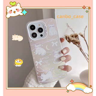 🎁ส่งของขวัญ🎁เคสไอโฟน สำหรับ 11 14 for iPhone Case 13 12 Pro Max แฟชั่น การ์ตูน แมว กันกระแทก เคสนิ่ม เคสโทรศัพท์