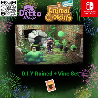 Animal Crossing New Horizons (Nsw) D.I.Y Ruined + Vine Set