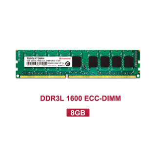 Transcend RAM-Memory for SERVER DDR3L 1600 8GB ECC-DIMM  รับประกันตลอดอายุการใช้งาน-มีใบกำกับภาษี - TS1GLK72W6H