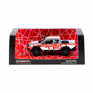 Tarmac Toyota Hilux Axcr 2016 Show Car White/Red Hobby64 Scale 1:64