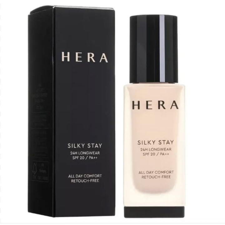 Hera Silky Stay 24H Longwear SPF 20/ PA++ 30ml (13N1, 17N1, 19N1, 21C1, 21N1, 21W1, 23N1, 23W1, 25N1