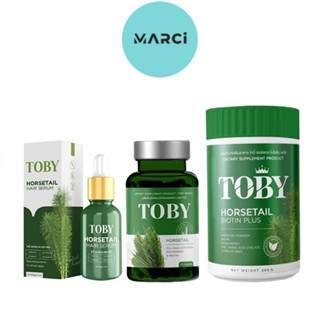 TOBY Horestail [30 ซอฟเจล] /TOBY Horsetail Hair Serum [15 ml.] /TOBY Horsetail Biotin Plus [200 g.]