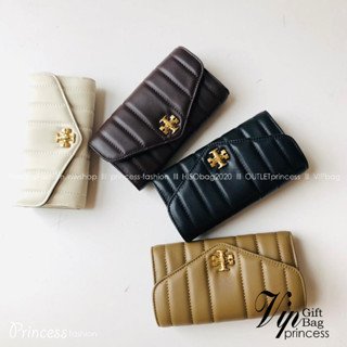 TORY KIRA CHEVRON POUCH KEY FOB / Tory wallet bag  กระเป๋าสตางค์ใบยาวรุ่นใหม่ คอลเลคชั่น 2023 หรูหราทุกสี