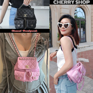 ถูกที่สุด ของแท้ 100%/ชาแนลผู้หญิง CHANEL Backpack  AS3860 กระเป๋าเป้สะพายหลังผู้หญิง