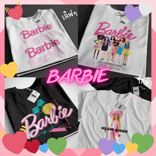 🆕🎀🪩💕สินค้าใหม่ 💘💟เสื้อยืด Oversize ลาย barbie บาร์บี้ ผ้าcotton💯% อก44