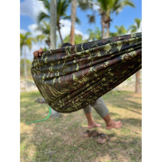 เปลยวนผ้าใบหนา 2 ชั้น อย่างดี แถมฟรีเชือก 6 เมตร ตัดแบ่งพร้อ…