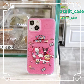 ❤️ส่งของขวัญ❤️ เคสไอโฟน 11 12 13 14 Pro Max HelloKitty ความนิยม เรียบง่าย แฟชั่น การ์ตูน Case for iPhone สไตล์วรรณศิลป์