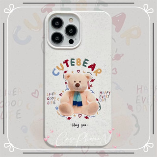 🔥สไตล์ใหม่🔥เคสไอโฟน iphone 11 14 Pro Max ins เรียบง่าย ตุ๊กตาหมี ป้องกันการตก เคส iphone 12 13 Pro Case for iPhone