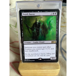 การ์ด MTG Death Baron Black Magic the gathering EDH รุ่น Core Set M19 สภาพ Nm