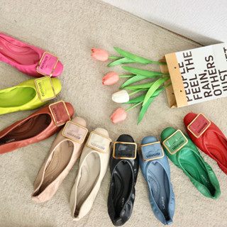 Mgaccess Rainbow Ballet Shoes 389-113 รองเท้าคัทชู **รุ่นนี้มี 2 ตะกร้านะคะ**