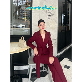 Varinda ชุดสูทสอดสายไขว้เอวเกร๋ๆ (มีถึง XL)❤️