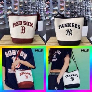 กระเป๋าสะพาย mlb ny canvas bucket bag yankees