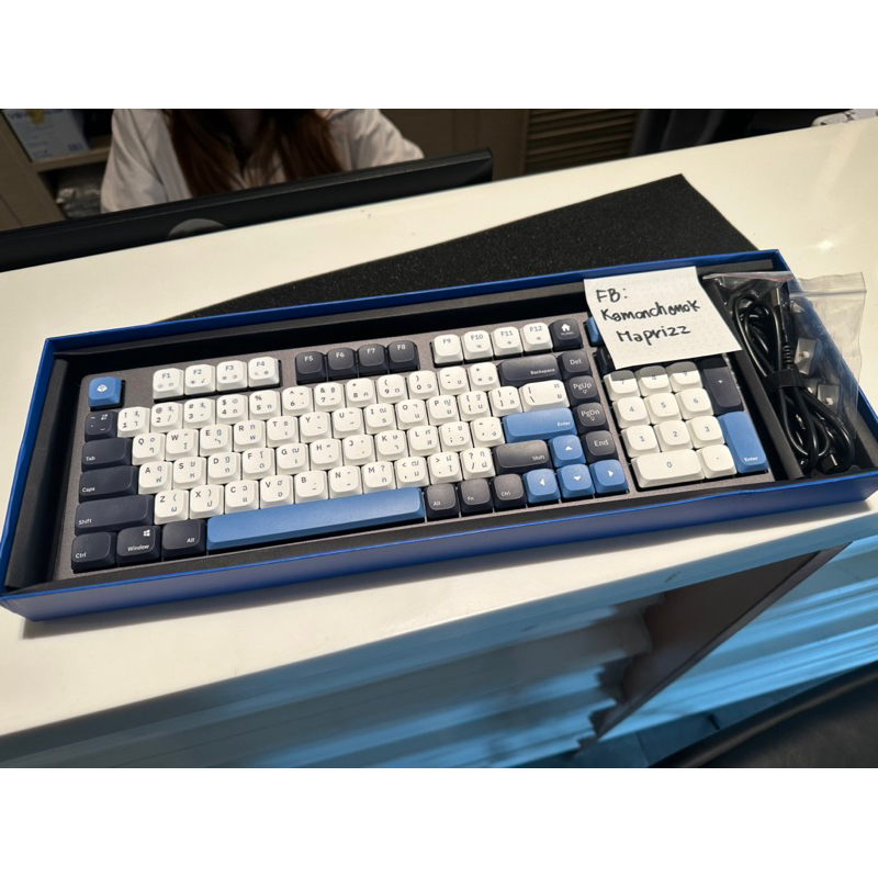 คีย์บอร์ด Gconic A98 Wireless Mechanical Keyboard (EN/TH) blue switch