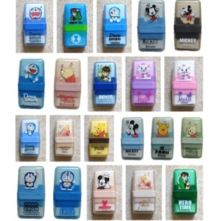ยางลบใส่กล่องลายการ์ตูน ด้านในใส่ยางลบก้อนสีขาว2ก้อน