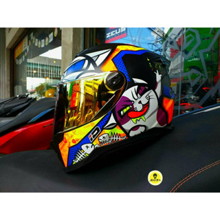 หมวกกันน็อค ID SPARTAN BT 2023 ลาย แมวซ่า S4 (สีด้าน)