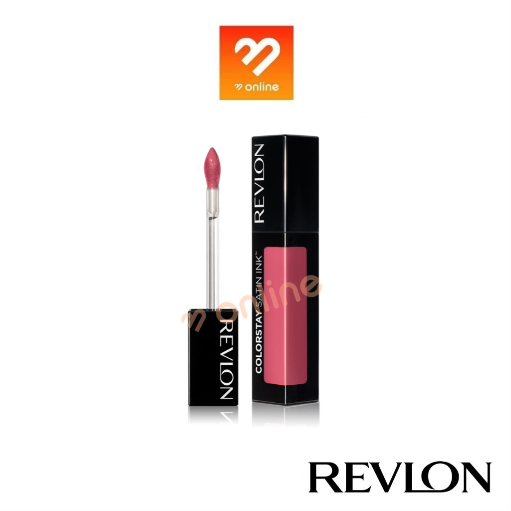 REVLON COLOR STAY SATIN INK 5ml. เรฟลอน คัลเลอร์สเตย์ ซาติน อิงค์ ลิควิด ลิป ลิปสติก สีสันคมชัด ติดทนนาน 16 ชั่วโมง