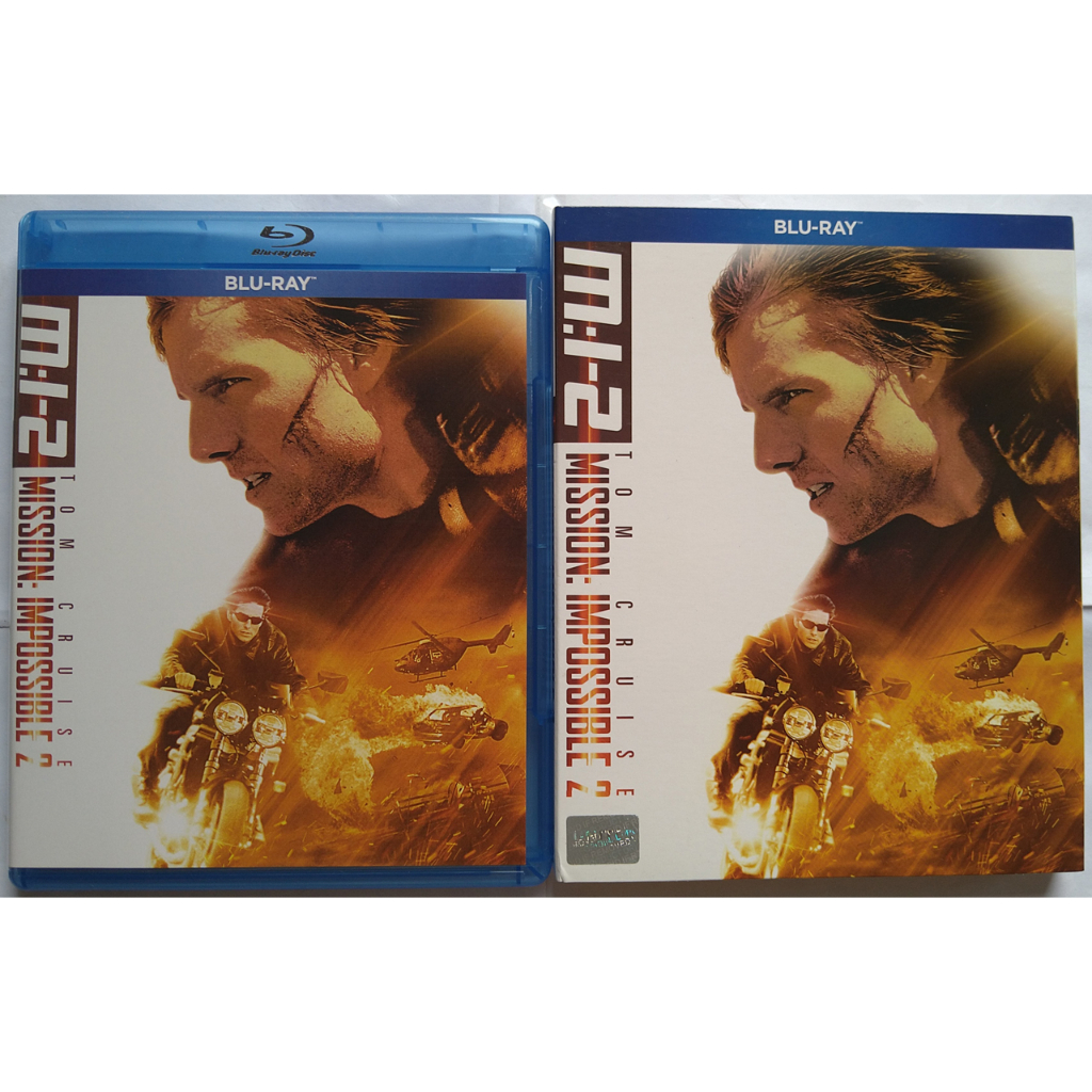 กล่องเปล่า Blu Ray Mission Impossible 2 กล่องเปล่า + ปกหนัง + กล่องปกสวม ไม่มีแผ่นหนัง Blu ray