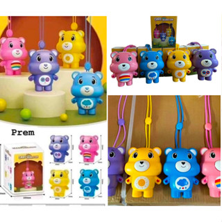 พัดลมแคร์แบร์ห้อยคอ เป่าขึ้นไม่ต้องถือ CAREBEAR FAN MAN-01