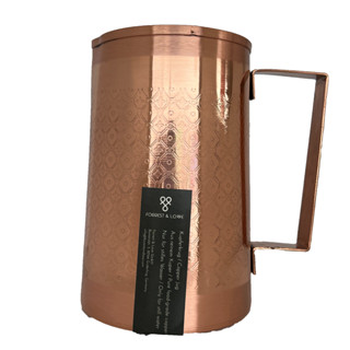 NATURAL EFE | MOSAIC COPPER WATER JUG | เหยือกน้ำทองแดง ลายแกะสลักโมเสก 1500ML