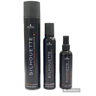 silhouette schwarzkopf ของแท้100% ของใหม่ชวาร์สคอฟ ซีลูเอทท์สเปรย์ฝุ่น500มล มูส200มล สเปรย์แข็ง200มล