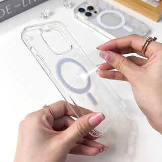[i17]🔋พร้อมส่ง S43 เคสใสชาร์จไร้สายงานดี & เคส FEILATU เคสแม่เหล็ก for iPhone เคสไอโฟน เคสใส 16Plus,17Pro,17Promax