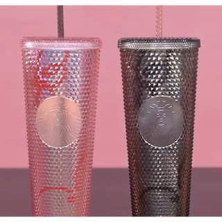 พร้อมส่ง BLACKPINK Pink / Black Bling Cold Cup 24 Oz. 🥤