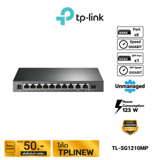 TP-Link 10-Port Gigabit Desktop Switch with 8-Port PoE+ รุ่น TL-SG1210MP