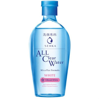 Senka All Clear Water Micellar Formula White 70ml. เซนกะออลเคลียร์วอเทอร์ไมเซลล่าฟอร์มูล่าไวท์ 230 มล.