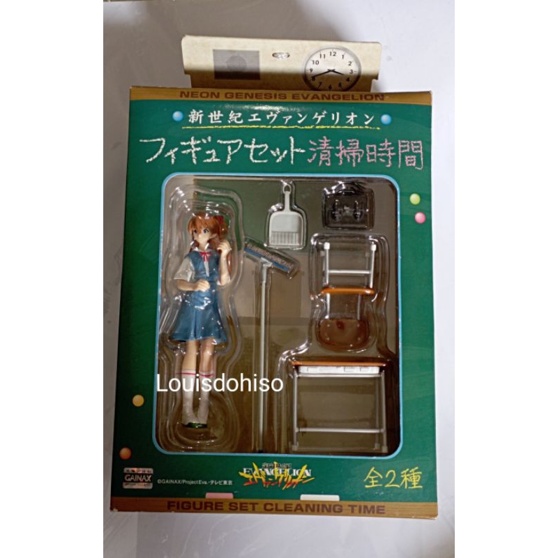 ของใหม่ ของแท้ ซีล Evangelion figure Asuka Langley Figure School ver. SEGA Uniform Asuka cleaning time อีวานเกเลี่ยน