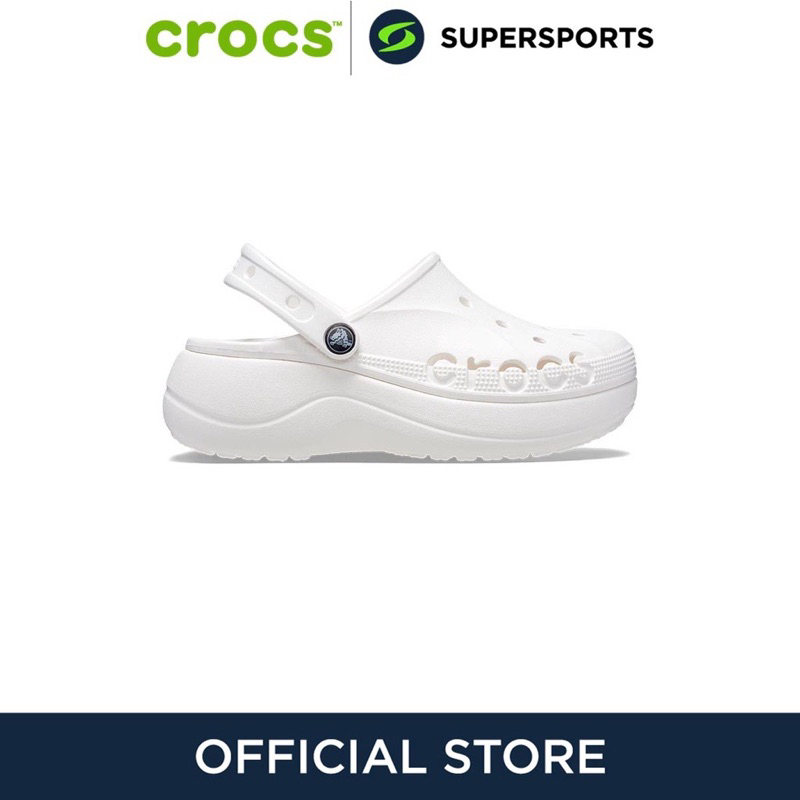 Crocs baya platform มือ2 สีขาว ใส่ไปแค่สองครั้งของแท้100%