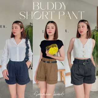 BUDDY PANT กางเกงขาสั้นลายริ้ว