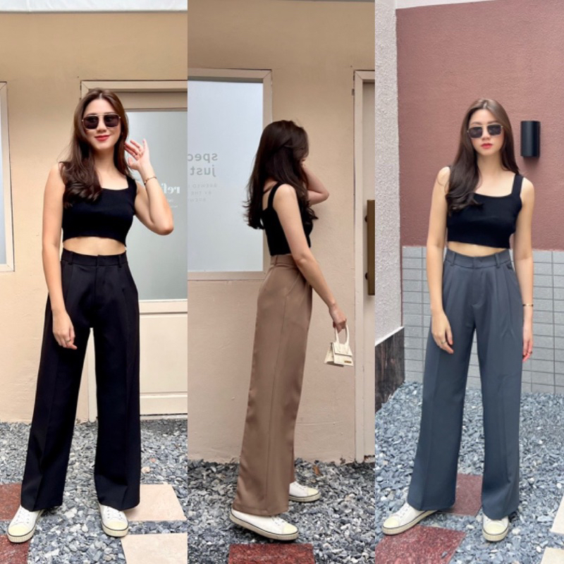 ขายดี 🏅SP14 กางเกงขายาว กระบอกใหญ่