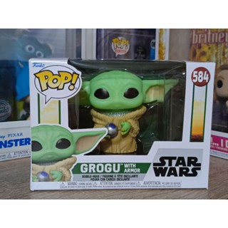 Funko Pop! : Star Wars - Grogu with Armor [ กล่องสินค้า - 8/10 ]