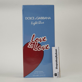 น้้ำหอมแท้ D&amp;G Dolce &amp; Gabbana Light Blue Love Is Love Eau De Toilette 100mlกล่องซีล