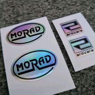 สติ๊กเกอร์ติดล้อ Morad x arovara รุ้งโครเมี่ยม