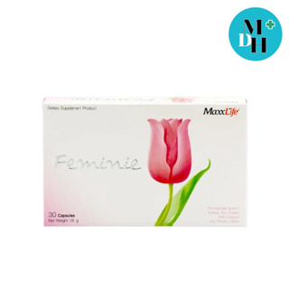 Maxxlife Feminie 30 capsules แม็กซ์ไลฟ์ เฟมินี 30 แคปซูล (1 กล่อง)