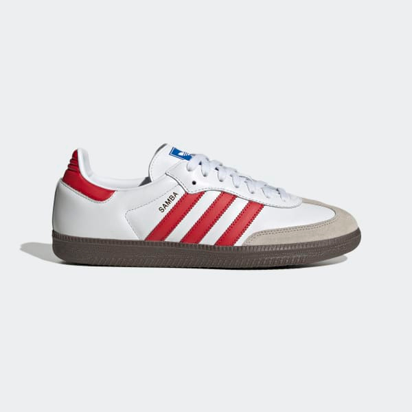 [แท้💯%] adidas Samba OG White Better Scarlet  ป้ายไทย (IG1025)