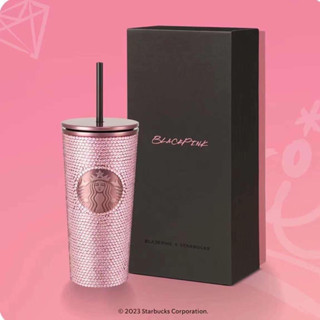 BLACKPINK Bling Cold Cup (16 oz.) BLACKPINK x Starbucks เเก้วน้ำLisa Pick ของเเท้100%