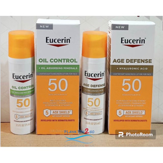 กันแดด Eucerin Oil Control, Age Defence Lightweight Sunscreen Lotion for Face SPF 50 (75ml) EXP 11/2024