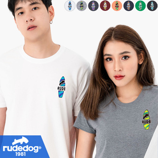 rudedog เสื้อยืดผู้ชาย เสื้อยืดผู้หญิง รุ่น Dog Surf ของแท้ 100% รู้ดด็อก