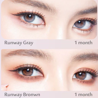 (COD)คอนแทคเลนส์ รุ่น"Runway" Prettydoll สวยแบบคุณโบว์ เมลดา สายตาปกติ 0.00 ถึง -6.00 แถมตลับทุกคู่